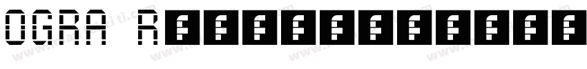 OGRA Regular字体转换